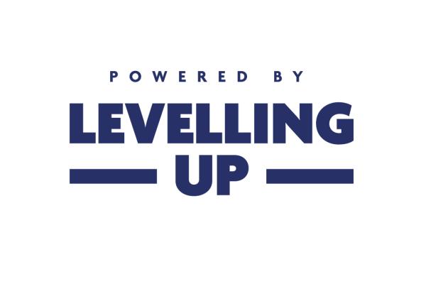 Levelling Up Logo (Blue on White)