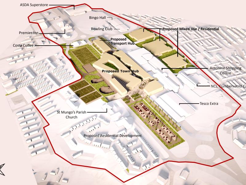 Concept design for Cumbernauld town centre