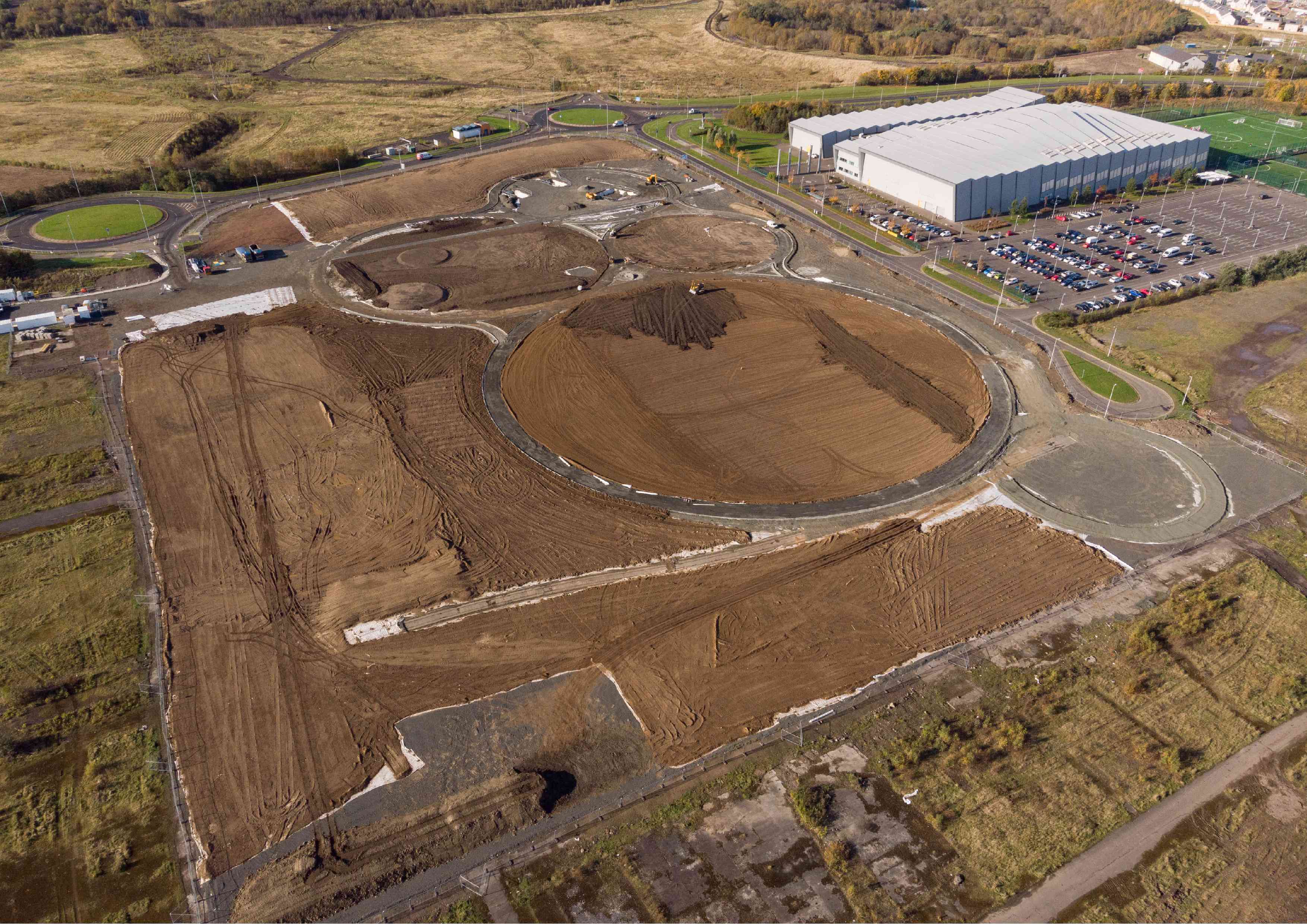 Ravenscraig Park - paths being created