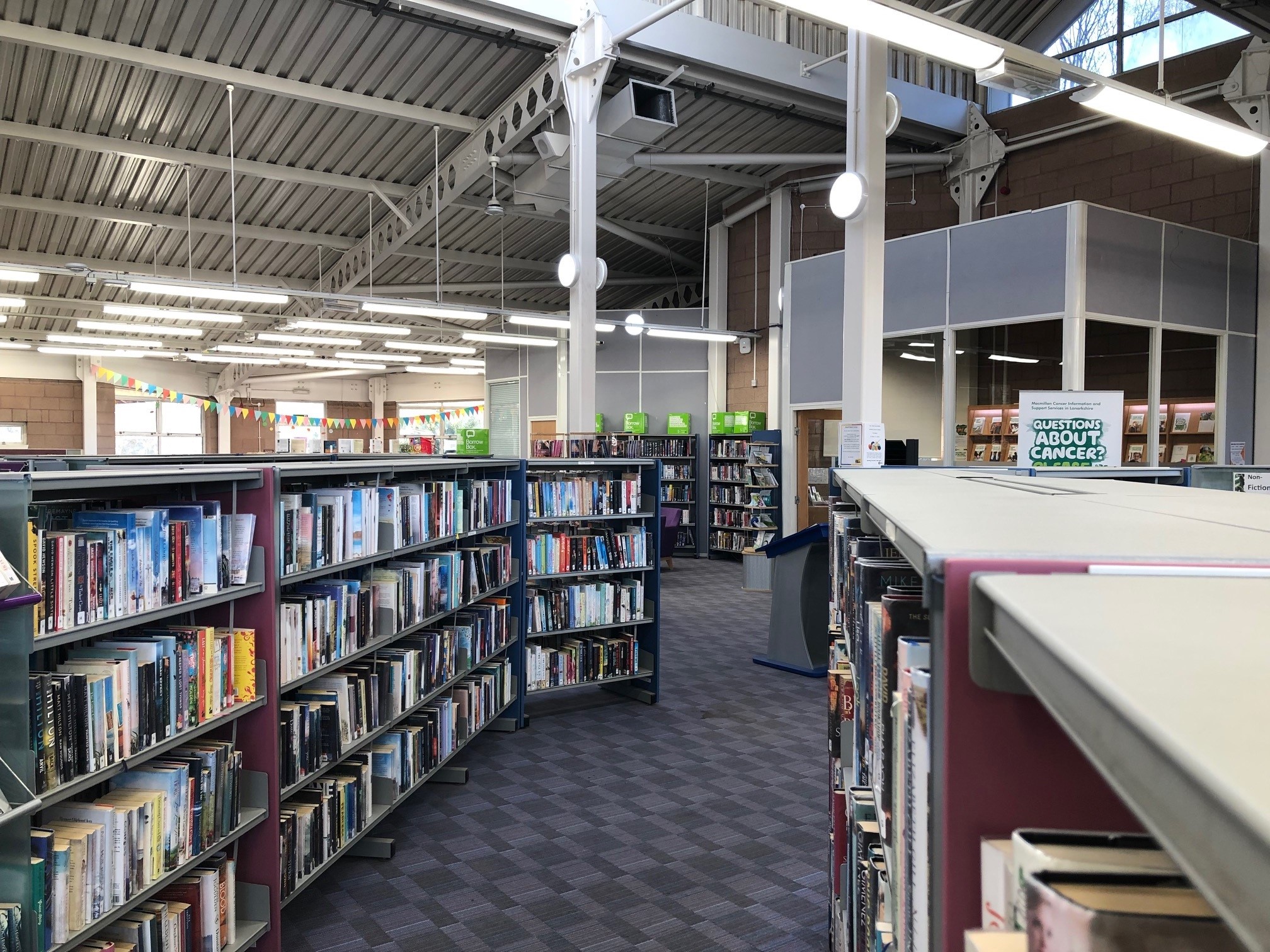 Bellshill cultural centre interior library