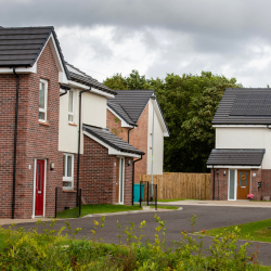 Houses at Dykehead Road
