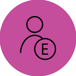 Person with ‘E’ symbol representing estimated population