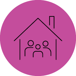 House with group of people