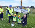 Newmains and St Brigids sod cutting