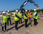 Northburn Avenue sod cutting housing