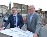 Council leader visits Orrs site, Airdrie