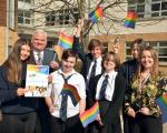 Airdrie Academy LGBT gold charter award