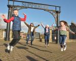 Summerlee entrance with children