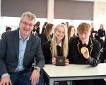 Sir David MacMillan visits Bellshill Academy