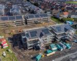 Drone image of new council housing site