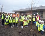 Newmains community hub tree planting Dec 2022