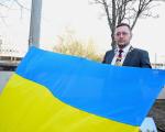 Provost with Ukraine flag