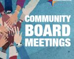 Community board meetings