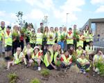 Tree planting at Riverbank community hub