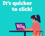 It's quicker to click