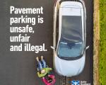 Pavement parking wheelchair