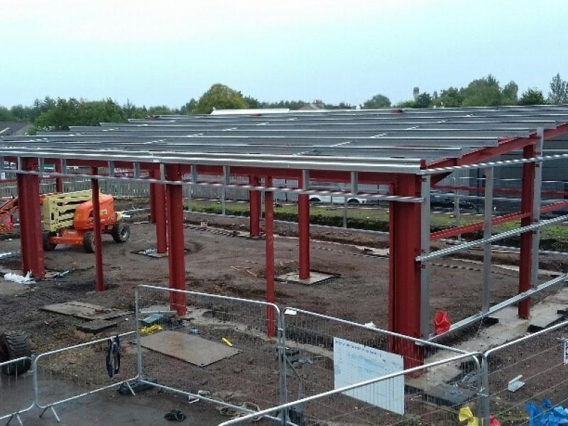 Construction of new industrial start up units at Orbiston Street Industrial Estate.