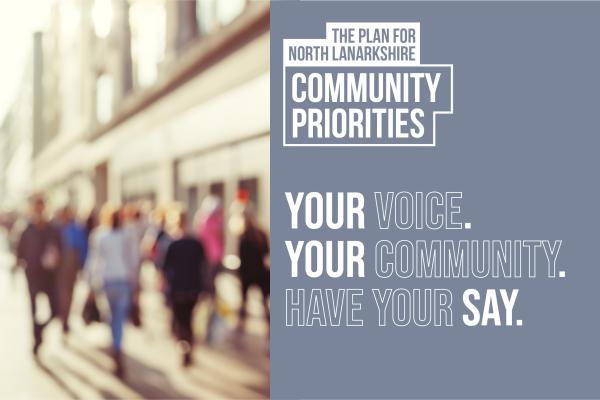 People walking on a high street.