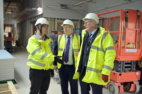 St Stephen's Hub visit by leader