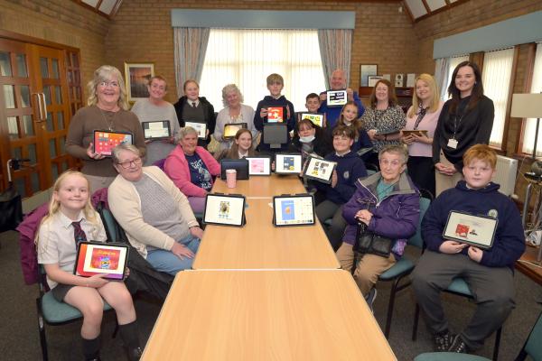 Digital intergenerational project Afton Gardens Coatbridge