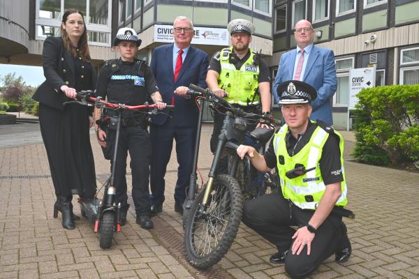 E-bikes action with Police Scotland