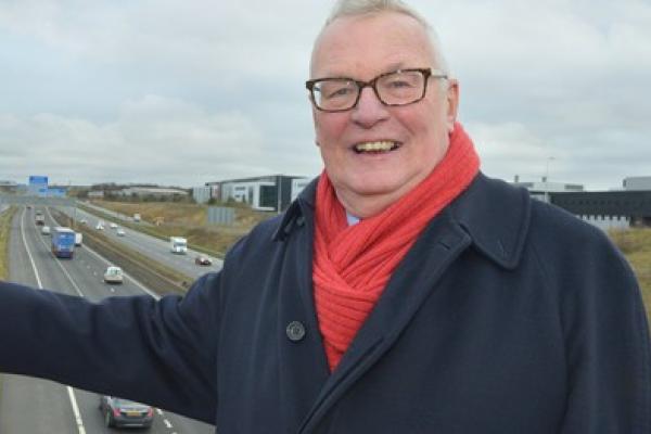 Councillor Jim Logue at M8