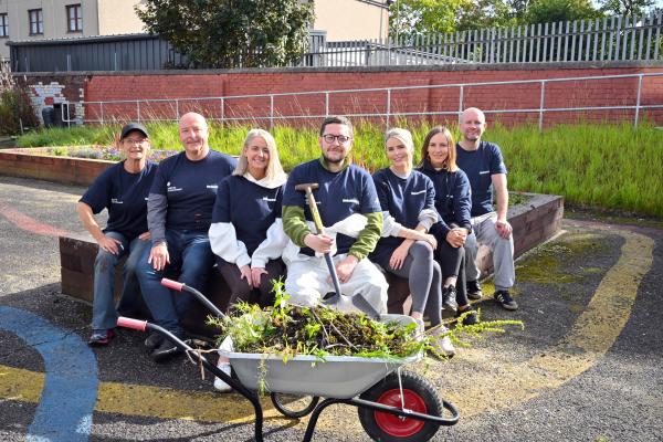 Volunteers at Bellshill Academy