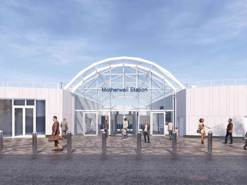 Artists impression of the refurbished and expanded station building