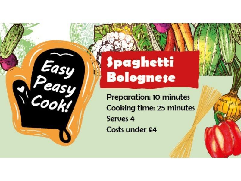 Easy Peasy Cook spaghetti bolognese