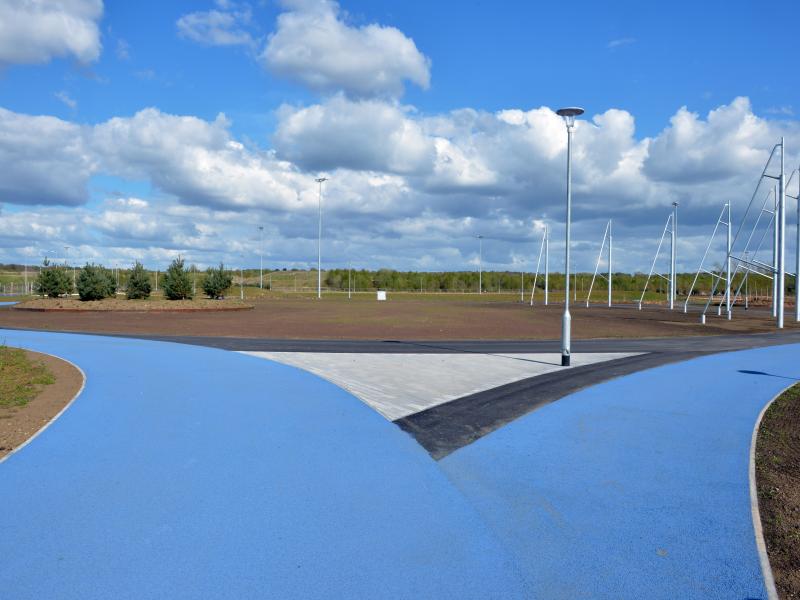 Pathways and events and picnics area