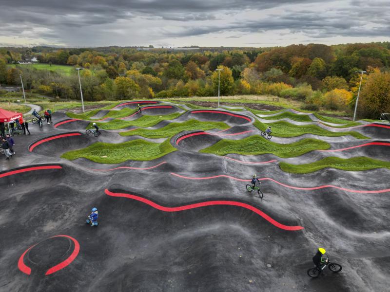 Pump track aerial