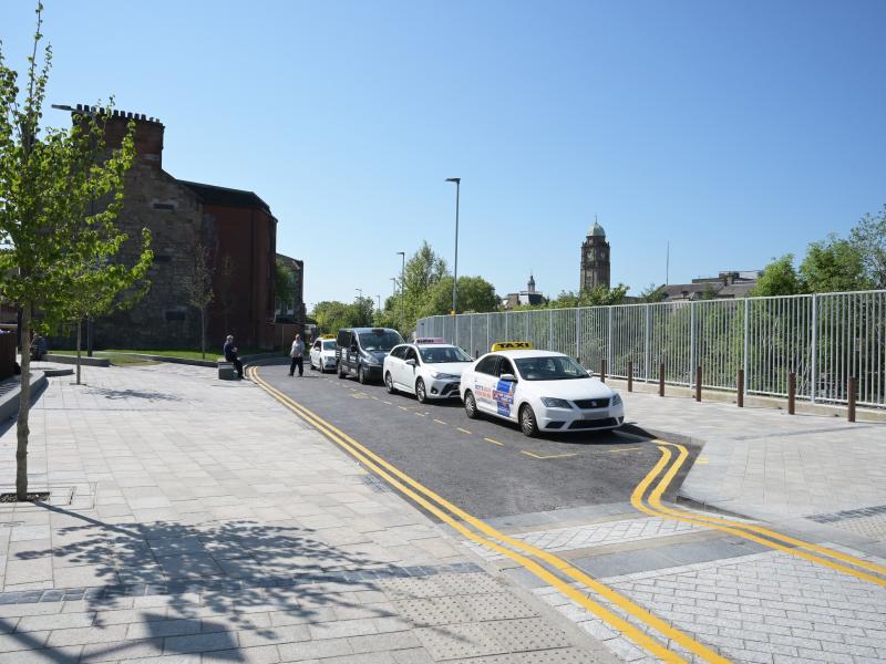 Motherwell Station Improvements Taxi Rank 2