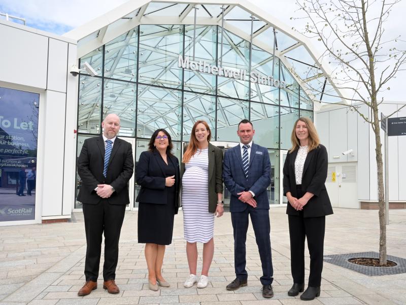 Motherwell Station official opening steering group members