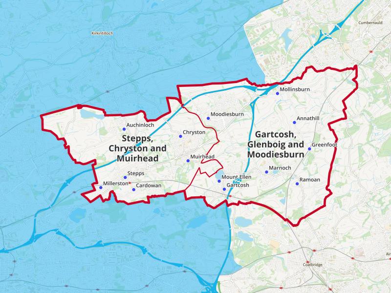 Garcosh and Stepps Map
