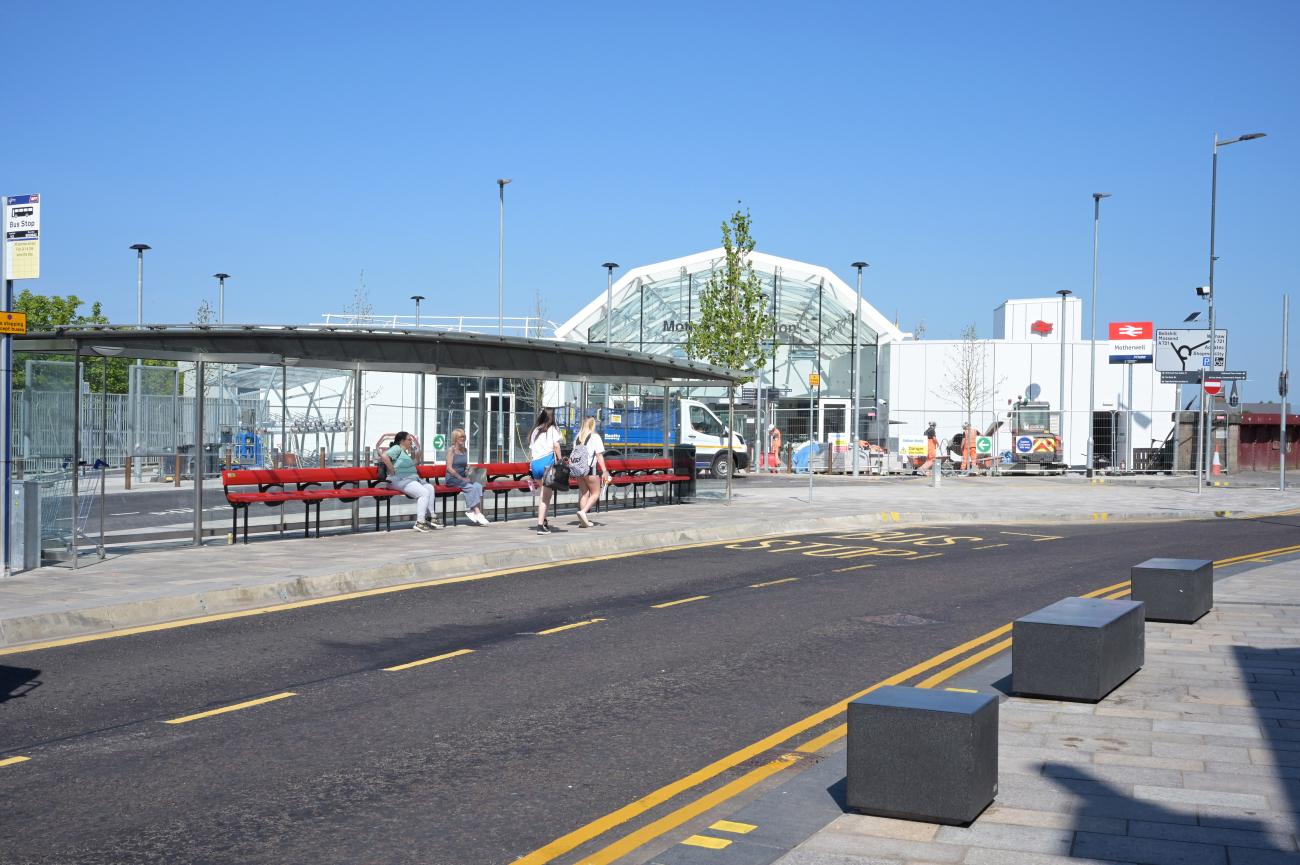 Motherwell Station Improvements bus rank