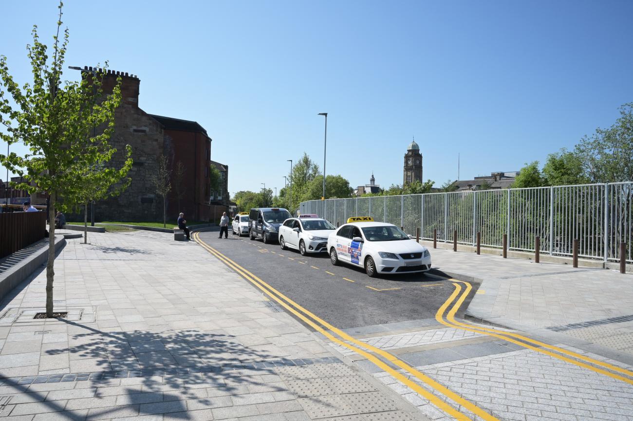 Motherwell Station Improvements Taxi Rank 2