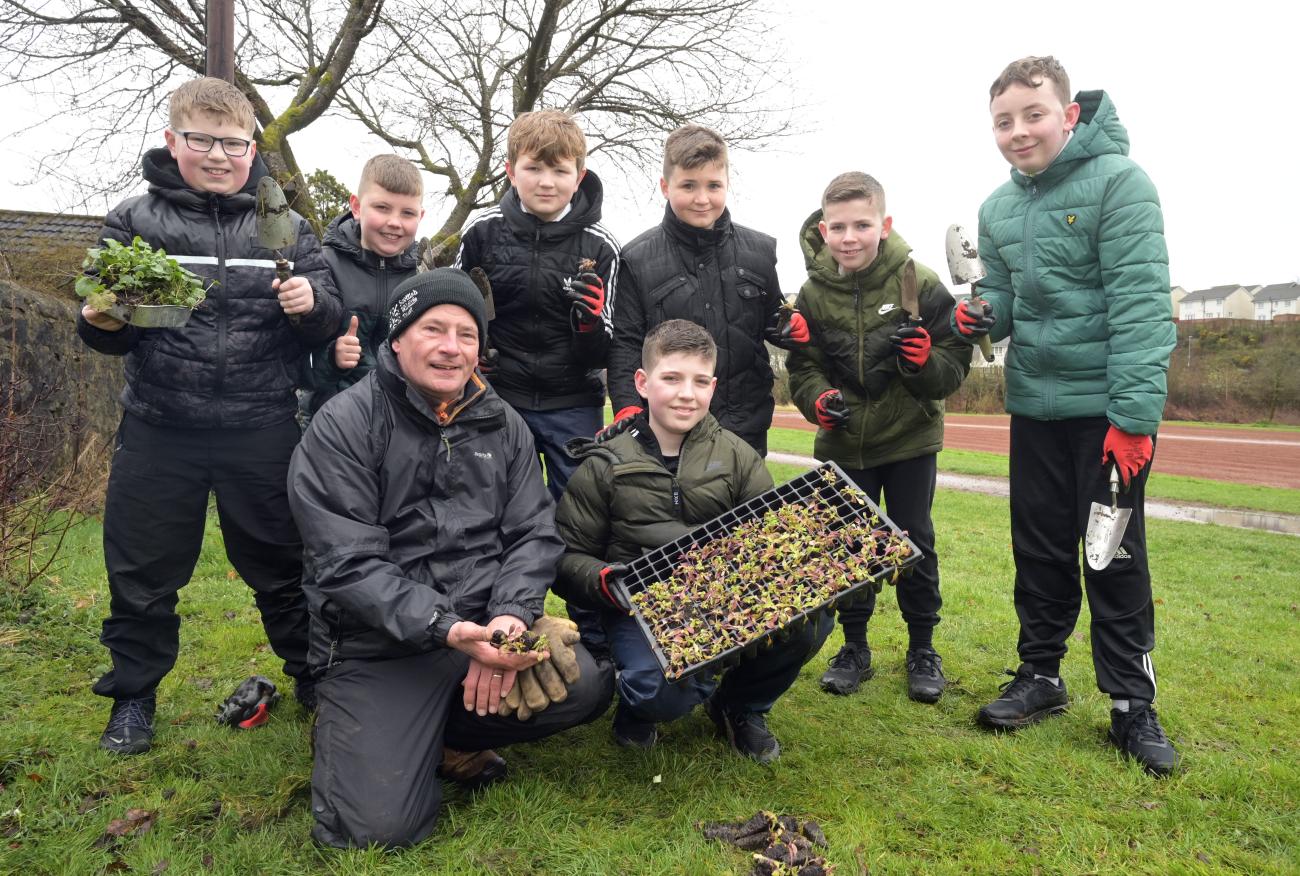 Wildflower planting in Kilsyth