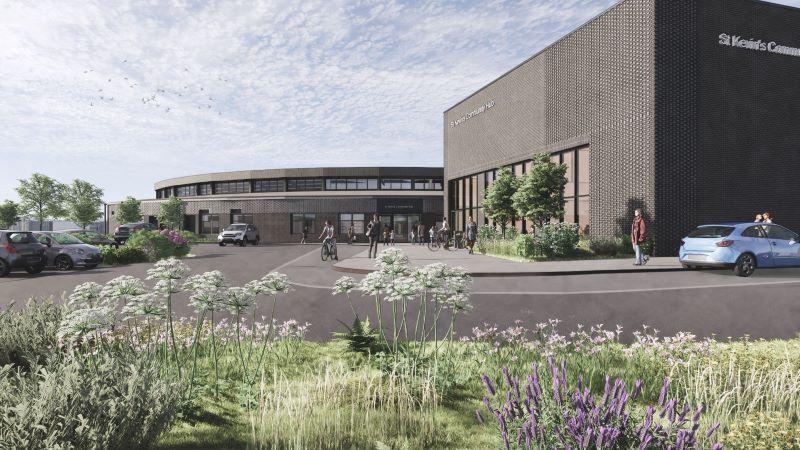 St Kevins Community Hub front entrance image revised