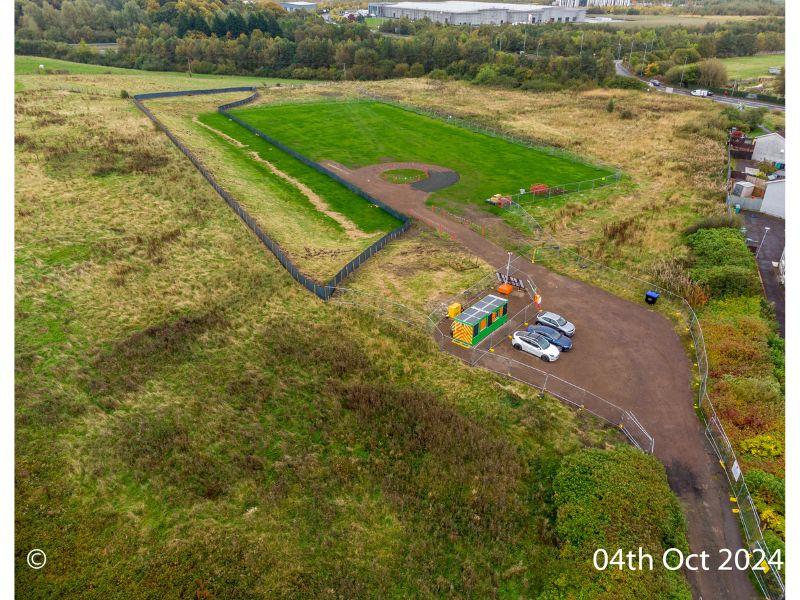 Gartcosh Community Hub site October 2024