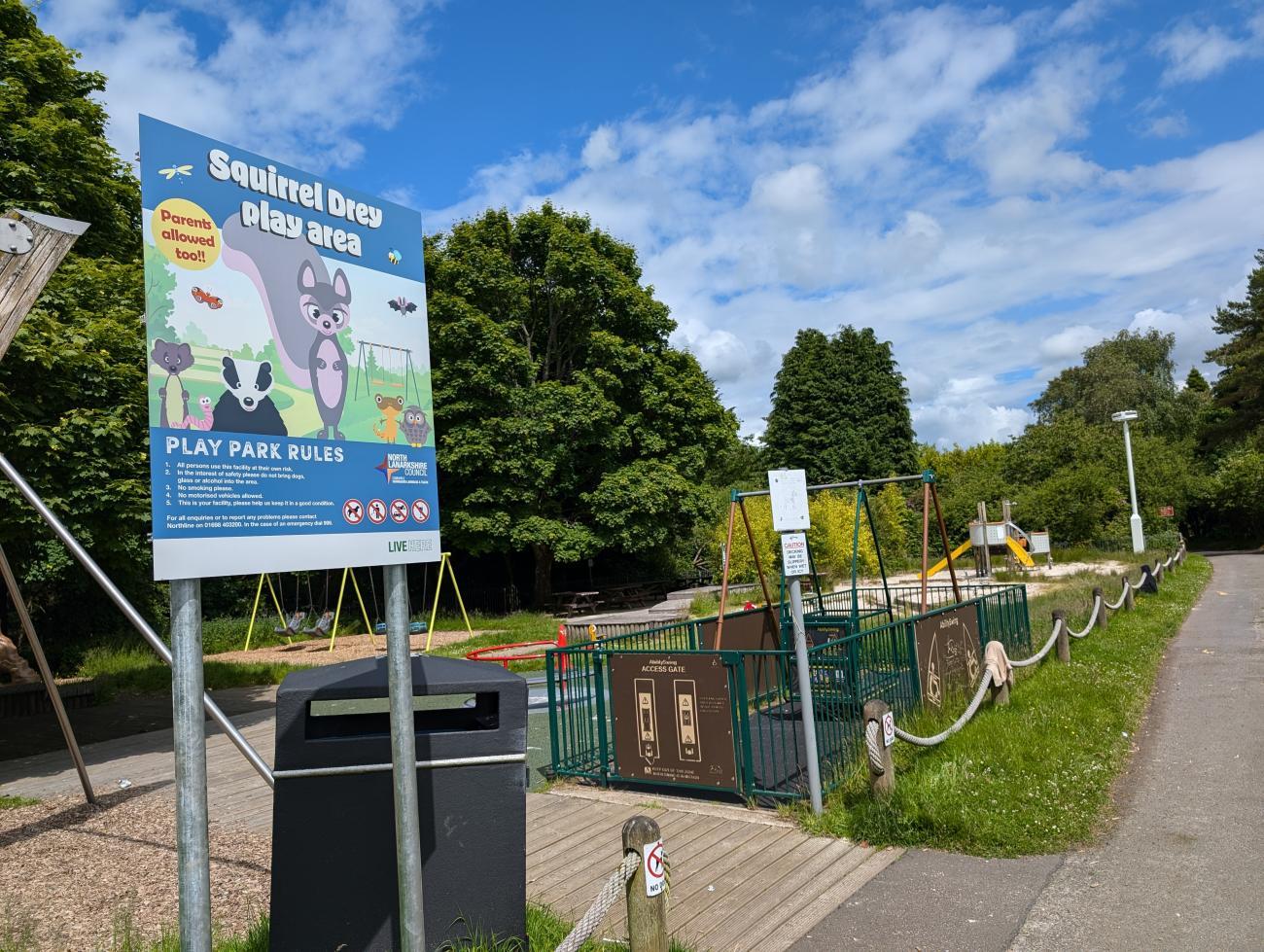 Palacerigg play area