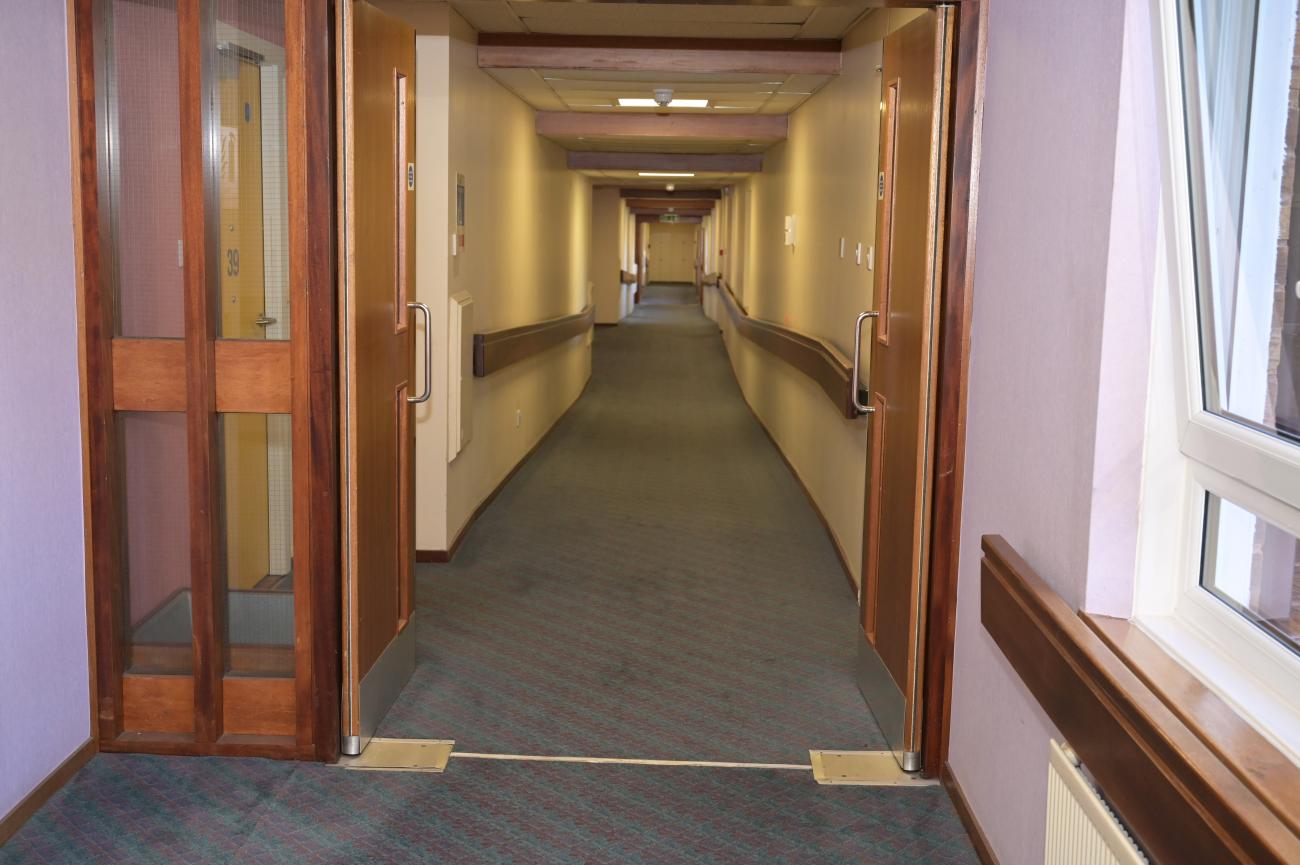 Drummond Drive Retirement Complex refurbishment doors - Before