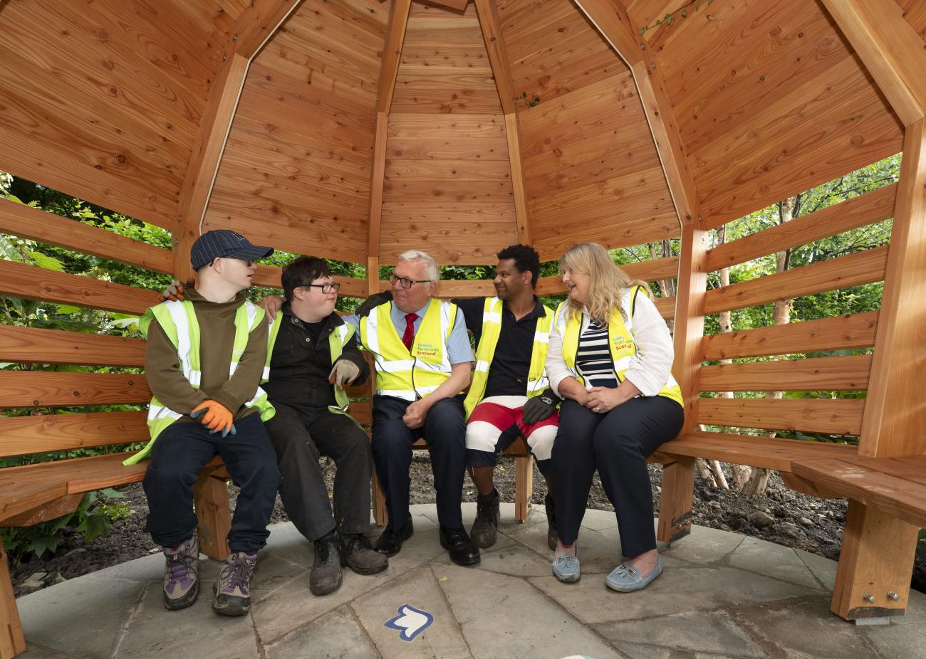 Down Syndrome Scotland garden inside the hug June 2025