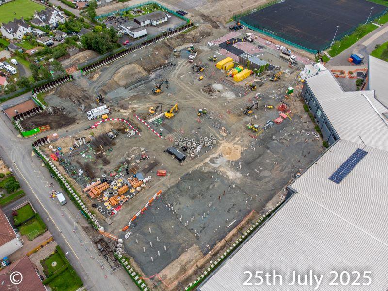 Chryston High School Extension site progress image3 2025