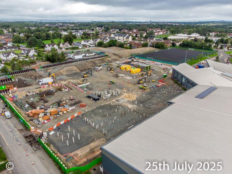 Chryston High School Extension site progress image4 2025