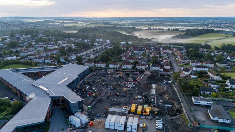 Chryston High School Extension site progress image2 August 2025