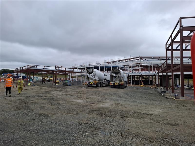 Gartcosh Community Hub site progress August 2025