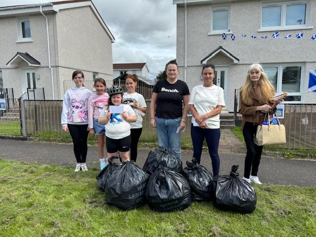 Community members standing for photo 