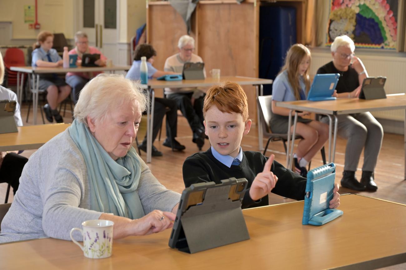 Intergeneration digital project Stepps Church Hall 5