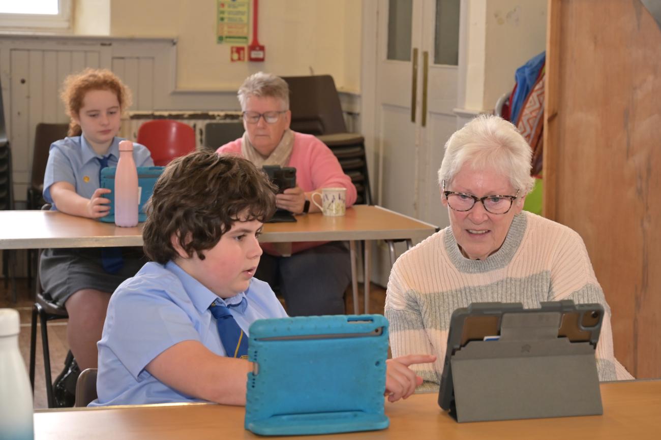 Intergeneration digital project Stepps Church Hall 2