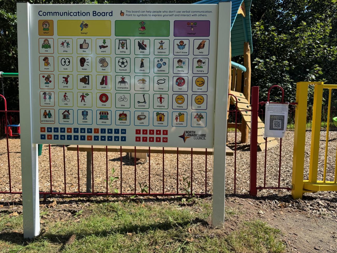 Pilot communication board at lyman drive play area 